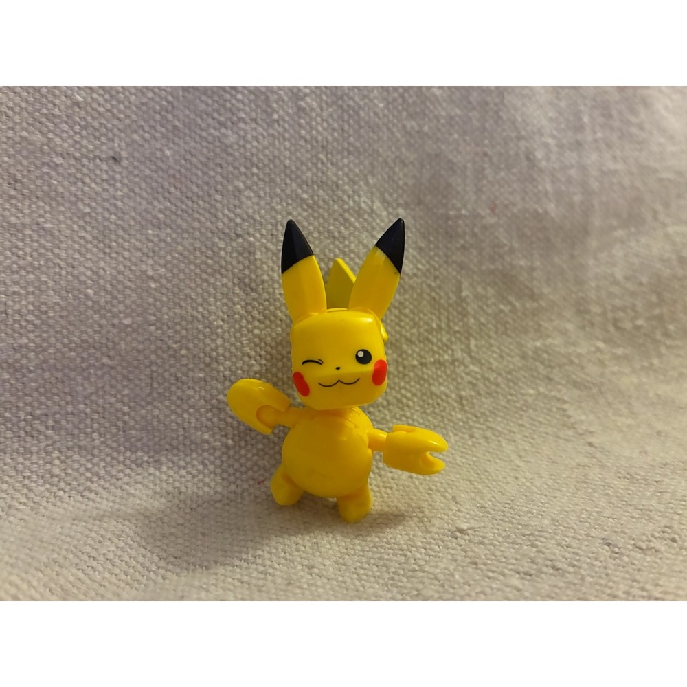 Pokemon Pikachu Winking Mini Action Figure Yellow Articulated Toy Collectible